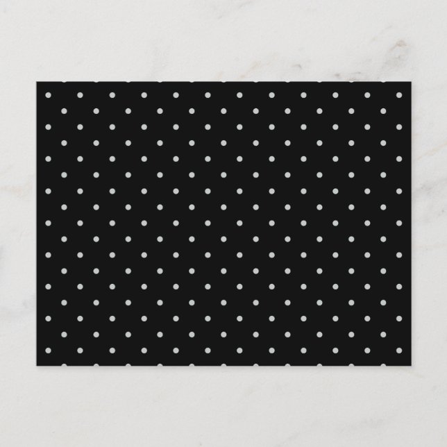 Change Grey Polka Dots Any Color Click Customize Postcard (Front)
