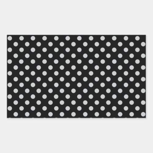 Change Grey Polka Dots Any Color Click Customize Rectangular Sticker