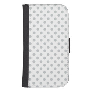 Change Grey Polka Dots Any Color Click Customize Samsung S4 Wallet Case