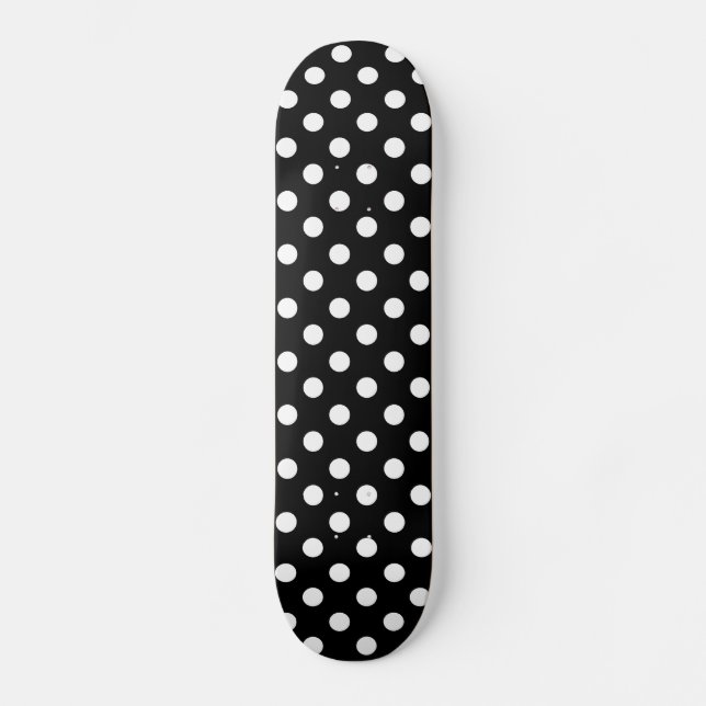 Change Grey Polka Dots Any Color Click Customize Skateboard (Front)