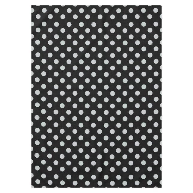 Change Grey Polka Dots Any Color Click Customize Tablecloth (Front)