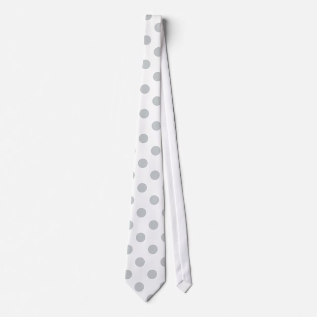 Change Grey Polka Dots Any Color Click Customize Tie (Front)