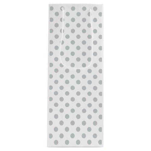 Change Grey Polka Dots Any Color Click Customize Wine Gift Bag