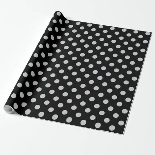 Change Grey Polka Dots Any Color Click Customize Wrapping Paper