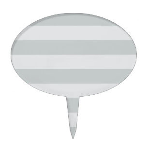 Change Grey Stripes to  Any Color Click Customize Cake Topper