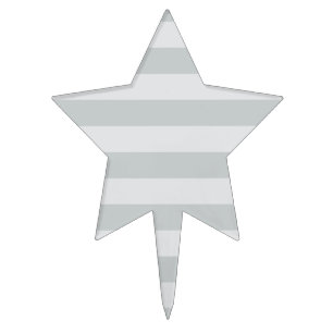 Change Grey Stripes to  Any Color Click Customize Cake Topper