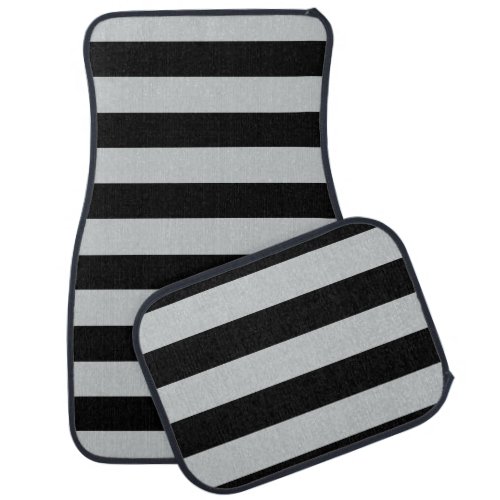 Change Grey Stripes to  Any Color Click Customize Car Floor Mat