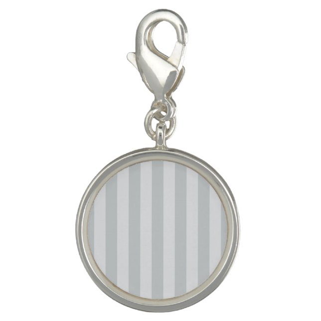 Change Grey Stripes to  Any Color Click Customize Charm (Front)