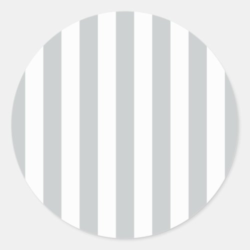 Change Grey Stripes to  Any Color Click Customize Classic Round Sticker