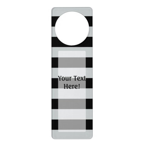 Change Grey Stripes to  Any Color Click Customize Door Hanger