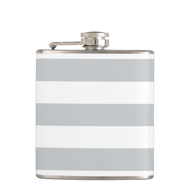Change Grey Stripes to  Any Color Click Customize Flask (Front)