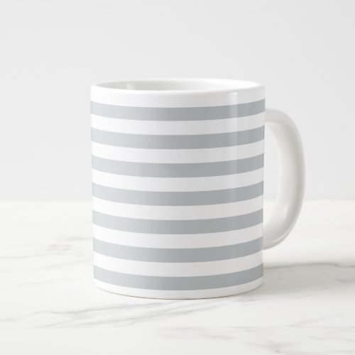 Change Grey Stripes to  Any Color Click Customize Large Coffee Mug