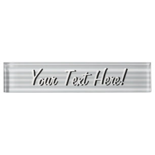 Change Grey Stripes to Any Color Click Customize Name Plate