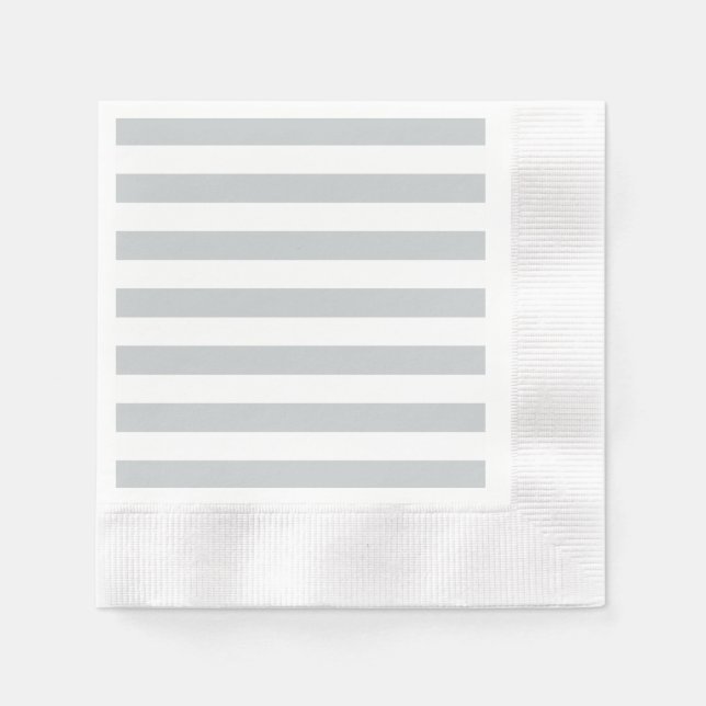 Change Grey Stripes to  Any Color Click Customize Napkins (Front)
