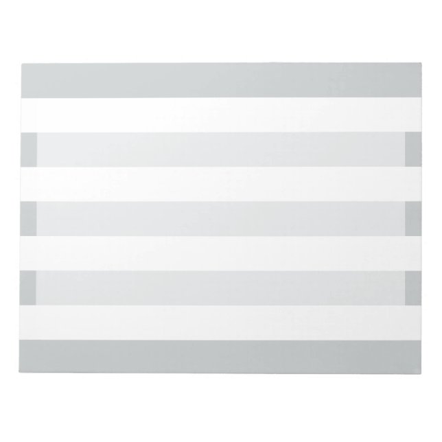 Change Grey Stripes to  Any Color Click Customize Notepad (Front)