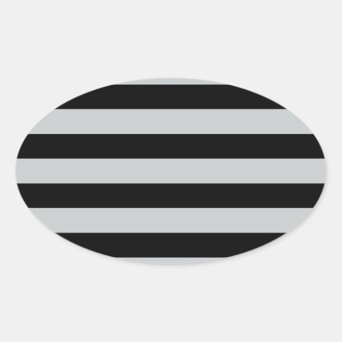 Change Grey Stripes to  Any Color Click Customize Oval Sticker