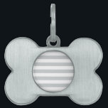 Change Grey Stripes to  Any Color Click Customize Pet Name Tag<br><div class="desc">Please make sure to customize the color for the front and the back of products with two sides or multiple elements. Easily change the color of these Stripes from the preset grey on white to any stripe color of your choice in one step. Just click on the "Cutomize It!" button...</div>