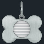 Change Grey Stripes to Any Color Click Customize Pet Name Tag<br><div class="desc">Please make sure to customize the color for the front and the back of products with two sides or multiple elements. Easily change the color of these Stripes from the preset grey on white to any stripe color of your choice in one step. Just click on the "Cutomize It!" button...</div>