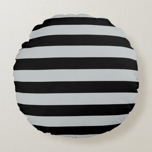 Change Grey Stripes to  Any Color Click Customize Round Pillow