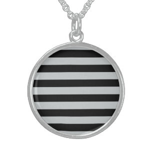 Change Grey Stripes to Any Color Click Customize Sterling Silver Necklace