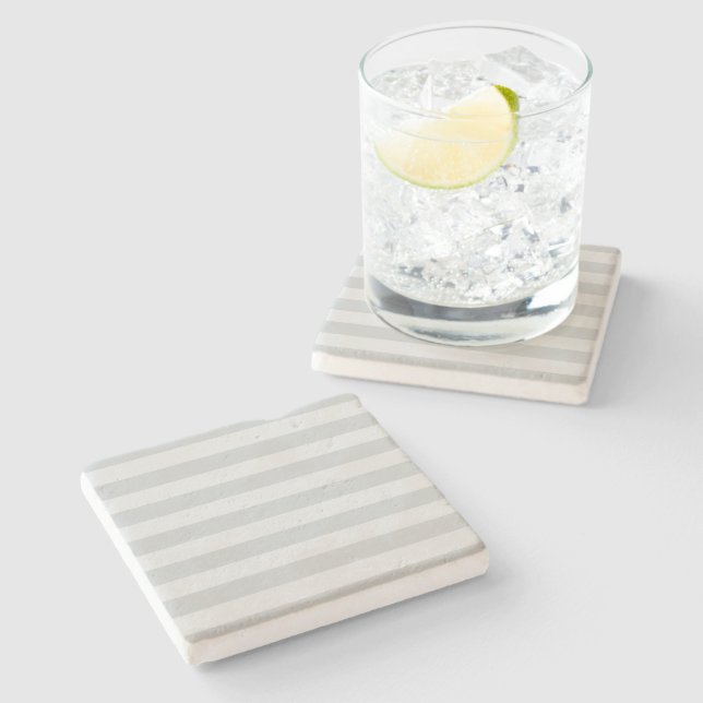 Change Grey Stripes to  Any Color Click Customize Stone Coaster (Side)