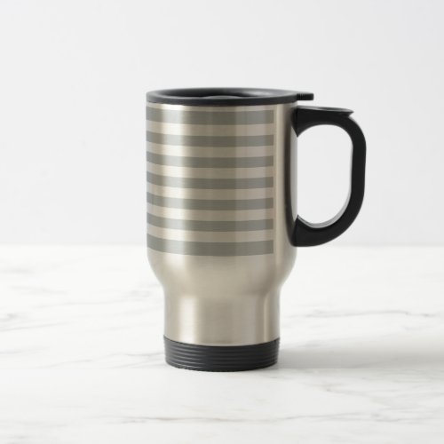 Change Grey Stripes to  Any Color Click Customize Travel Mug
