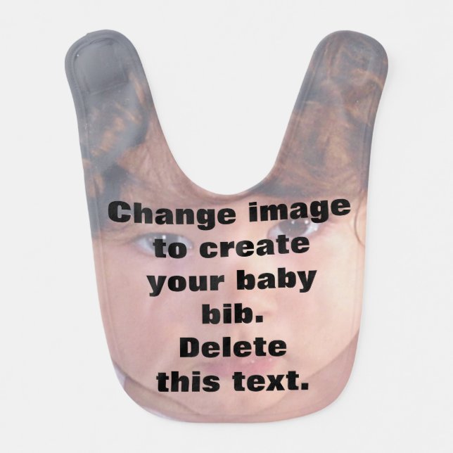 Change image and easily create your own photo bib (Front)