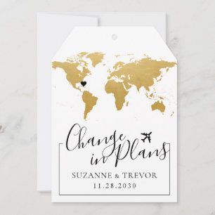 Change in Plans Destination Wedding Announcement