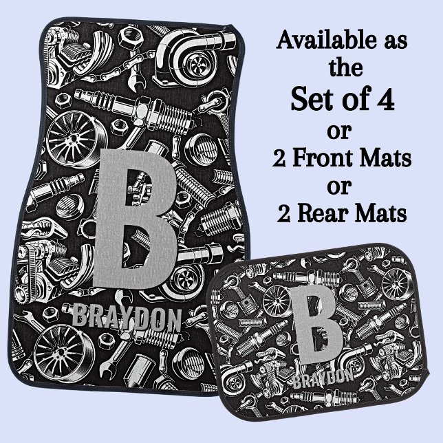 Change Initial, Add (delete) Name, Auto Car Parts  Car Floor Mat (Creator Uploaded)