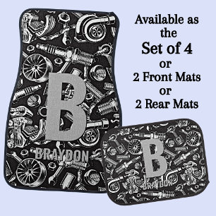 Change Initial, Add (delete) Name, Auto Car Parts  Floor Mat