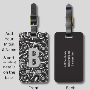 Change Initial, Add (delete) Name, Auto Car Parts  Luggage Tag