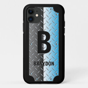 Change Initial, Add (delete) Name, Shiny Metallic iPhone 11 Case