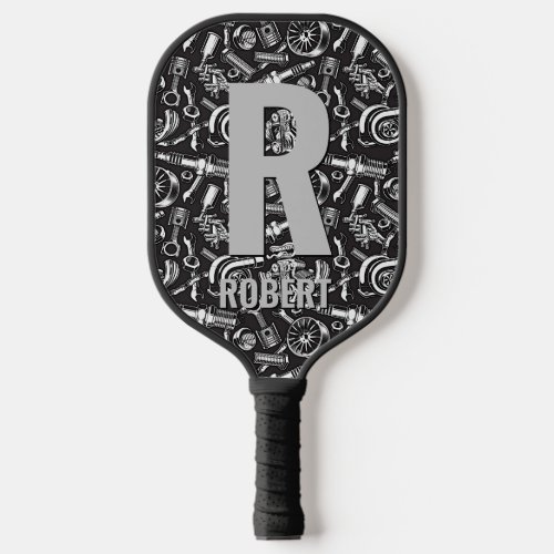 Change Initial Add Name  Car Parts for Mechanic Pickleball Paddle