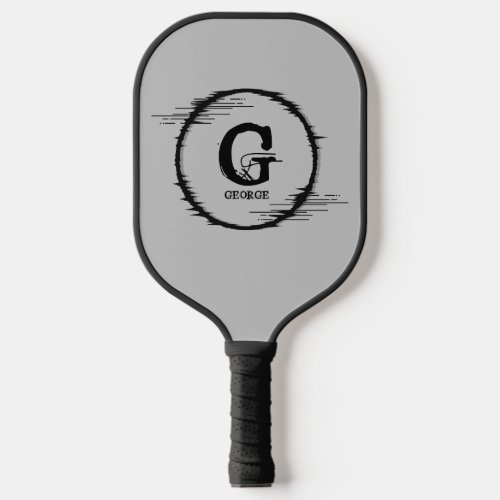 Change Initial Add Name Distorted Circle Scribble Pickleball Paddle