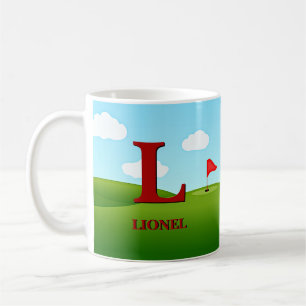 Change Initial Add Name H I J K L M N Golf Green Coffee Mug