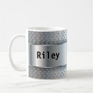 Change Initial Add Name O P Q R S T Metal Shine, Coffee Mug