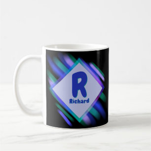 Change Initial Add Name, Soft Paint - R S T U V Coffee Mug
