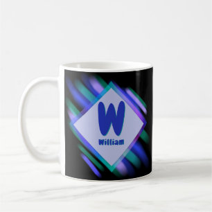 Change Initial Add Name, Soft Paint - W X Y Z Coffee Mug