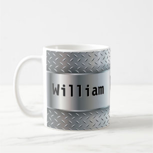 Change Initial Add Name U V W X Y Z Metal Shine, Coffee Mug
