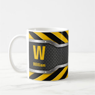 Change Initial Add Name U V W X Y Z   Safe Yellow Coffee Mug