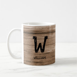 Change Initial Add Name U V W X Y Z Wood Wall Coffee Mug