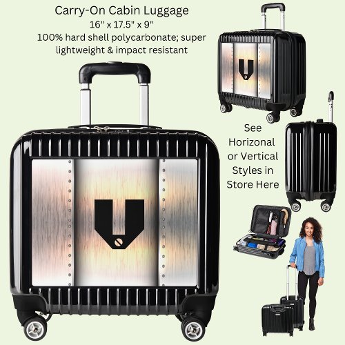 Change Initial Metal Strips Luggage