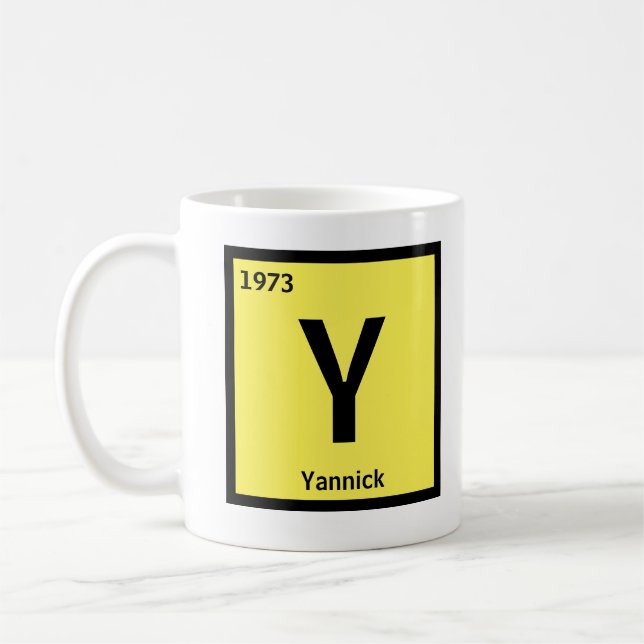 Change Initial Name Year  Periodic Table X Y Z Coffee Mug (Left)