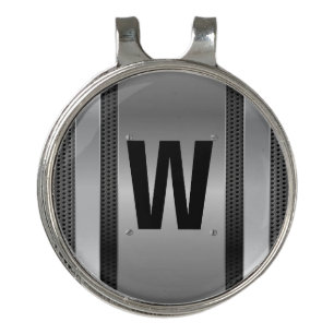 Change Initial, Silver Metallic                    Golf Hat Clip
