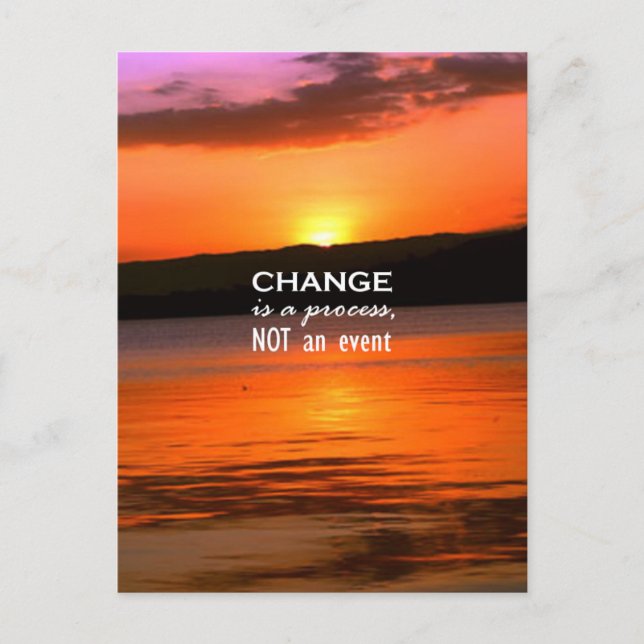 Change Is A Process Postcard (Front)
