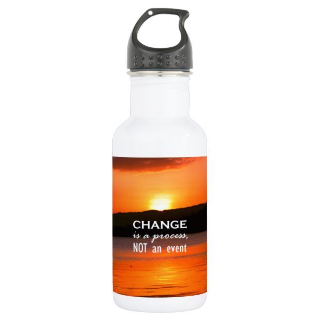 Change Is A Process Water Bottle (Front)