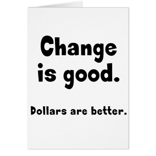 Change is Good Cards (Front)