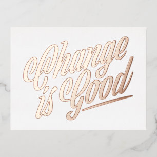 Change is Good Moving Announcement - Foil