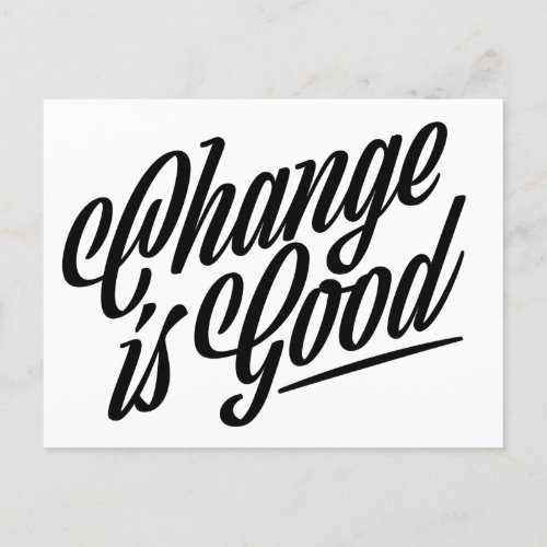 Change is Good Moving Announcement Postcard