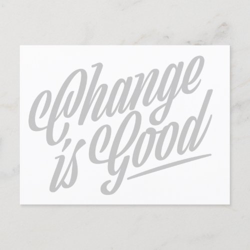 Change is Good Moving Announcement Postcard